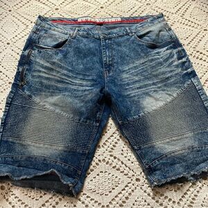 ENCRYPT DISTRESSED MEN JEANS SHORTS 44 jorts